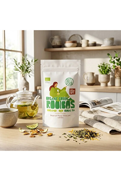 Diet Food Βιολογικό πράσινο τσάι Ρούιμπος, περγαμόντο, Τρόφιμο διατροφής, 100...