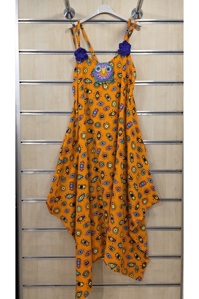 Park Moda Rope Strap Dress with Embroidery