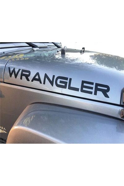 Amo-Stickers Комплект от 2 стикера за Jeep WRANGLER, горен и долен, 55 см, тъ...
