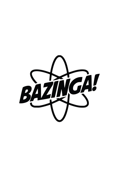 Amo-Stickers Bazinga Стикер за кола 30 см Тъмно сив