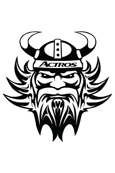 Amo-Stickers Αυτοκόλλητο φορτηγού Actron Viking 55εκ. Ασημί