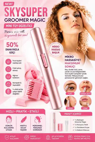 ASG Mini Yüz Tüy ve Kıl Alma Cihazı – Pilli Pratik Hassas Tüy Düzeltici