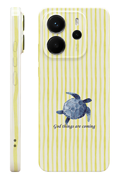 WANNA PROTECT Xiaomi Redmi Note 14 Turtle Protect Slim Parlak Tam Baskı Kamer...