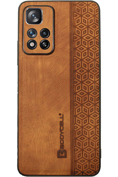 Bodycell Pattern Leather - Σκληρή Θήκη Xiaomi Redmi Note 11 Pro Plus 5G - Brown