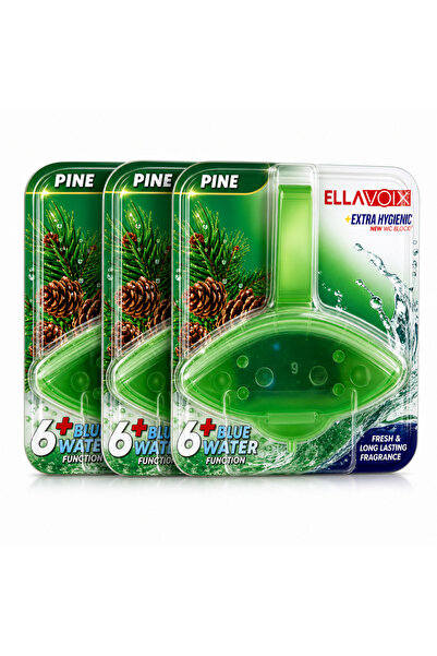 BELLAVOIX Set 3 x Odorizant WC, Parfum Pin, Igienizare și Prospețime de Lungă...