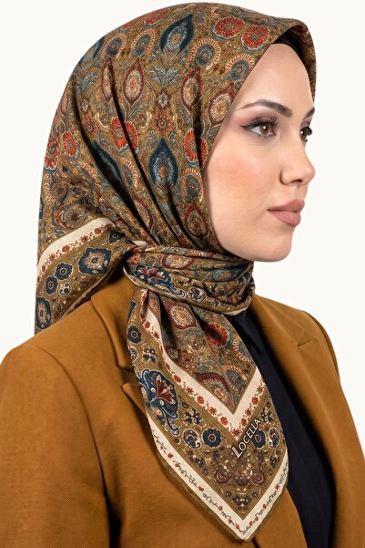hadiora Women's Oil Green Ethnic Floral and Shawl Motif Organic Cotton Soft S...