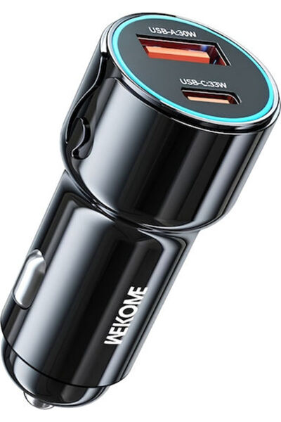 WK Wekome Wp-c49 Σειρά Pop Digital USB-C 63W Γρήγορος Φορτιστής Αυτοκινήτου Κ...