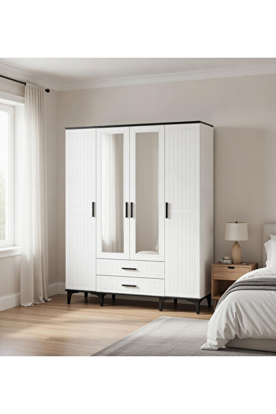 MODERA HOME FURNİTURE LİNE 4 KAPAKLI DOLAP