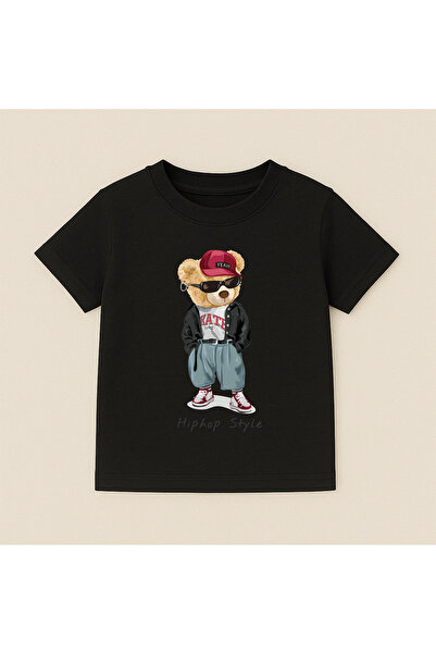 SVART WEAR Παιδικό και εφηβικό μπλουζάκι με στάμπα, βαμβακερό, με κοντό μανίκ...