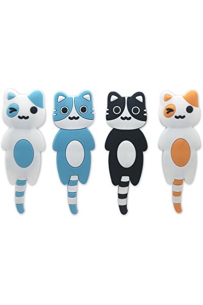 Arabest 4 Pack Cat Shaped Magnetic Hooks, Strong Neodymium Magnets Heavy Duty...