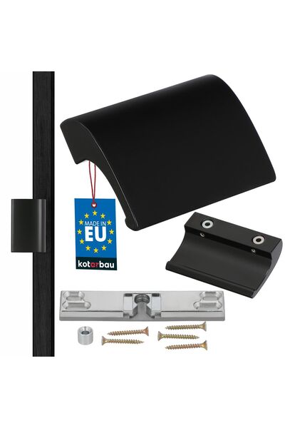 KOTARBAU Mâner din aluminiu Balk DE LUXE RAL9005 NEGRU + AMBREEAZARE