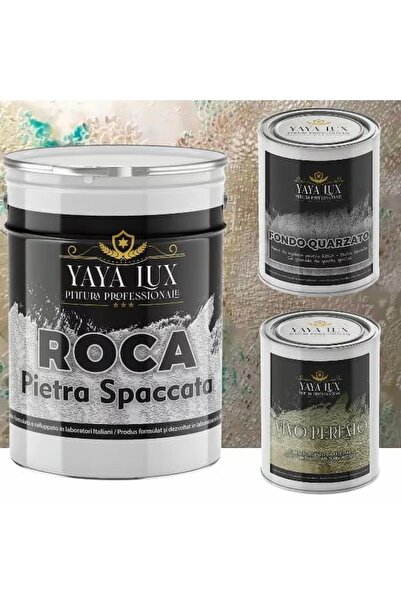 YaYa Color Kit Pietra Spaccata/Piatra Sparta, Roca pentru interior, 15 kg, Fo...