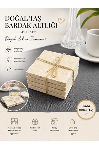 Doğal taş bardak altlığı