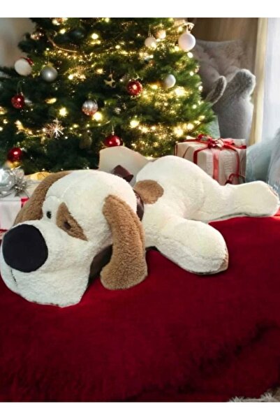 iz accessories 16 70 cm Sevimli Yatan Peluş Köpek - Büyük Boy Yumuşak Uyku Ar...