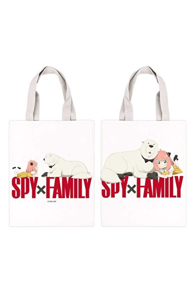 Sakami merchandise Geanta tote Spy x Family - Sezonul 3, vinil, alb