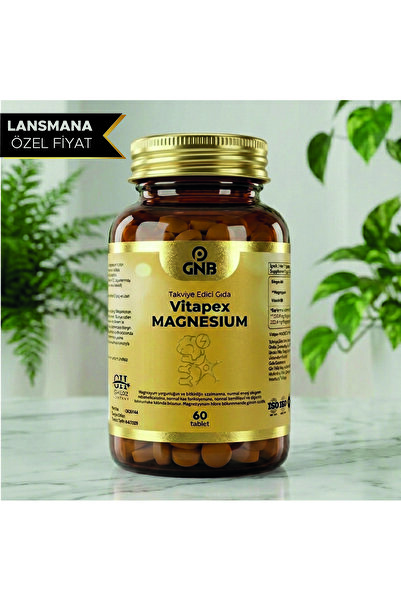 GNB Vitapex MAGNESIUM 150 mg - 60 Tablet - Magnezyum bisglisinat - taurat - m...