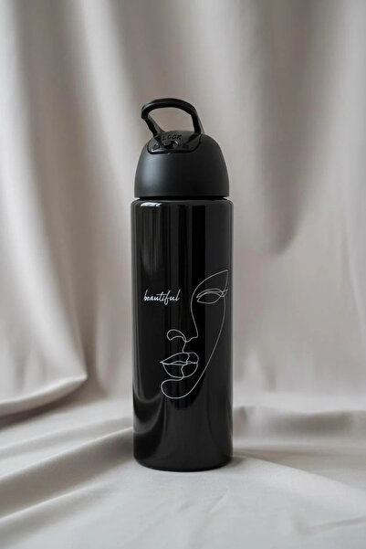 Bereketli Store Minimal Design 700 ml Women's Patterned Water Bottle Flask | ...