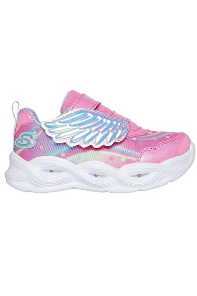 SKECHERS Παιδικά Αθλητικά Στρεφόμενα Φωτάκια που Φωσφορίζουν 303718N Ροζ