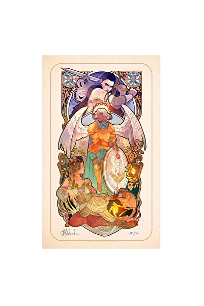 Sideshow Collectibles Afiș Art Nouveau Ashley Johnson pentru a 10-a aniversar...