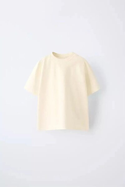 Oversize Krem Tişört