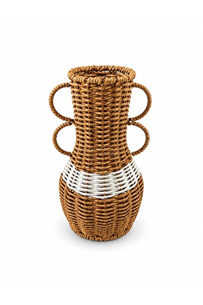 quppas Dekoratif Rattan Vazo
