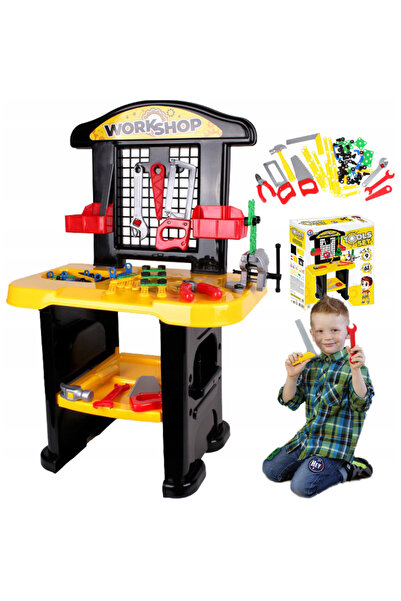 Technok Set de unelte pentru copii, TechnoK, atelier cu 17 unelte, 25 surubur...