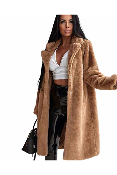 Woman's Fashion Κοντό Γυναικείο Χειμερινό Μπουφάν Καφέ