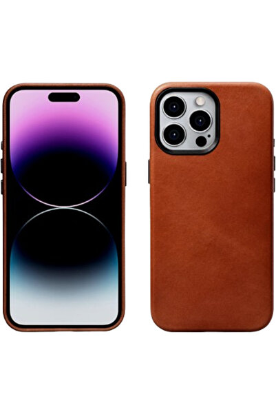 ICARER Θήκη iPhone 15 Pro Max Leather Back Case Δερμάτινη με MagSafe - Retro ...