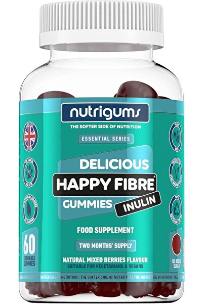 Nutrigums Supliment alimentar Happy Fibre (Inulin) Gummies, prebiotic, rădăci...