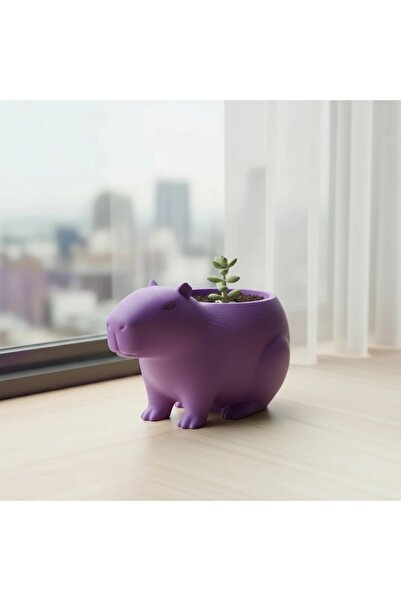 OEM Mini Ghiveci Decorativ Capibara, Suport Plante Imprimat 3D