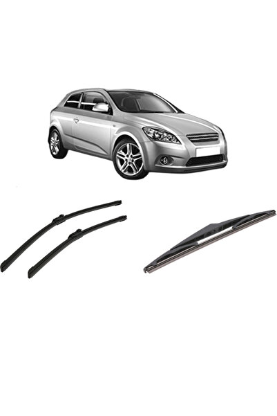Bosch Σετ 3 υαλοκαθαριστήρων για KIA CEE'D Hatchback (ED) από το 2006-2012, γ...