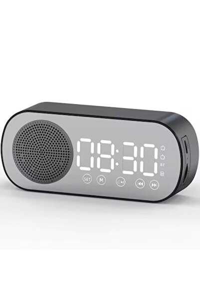 OEM Boxă wireless cu ceas digital U 01, Negru, Bluetooth, Radio FM, Difuzor H...