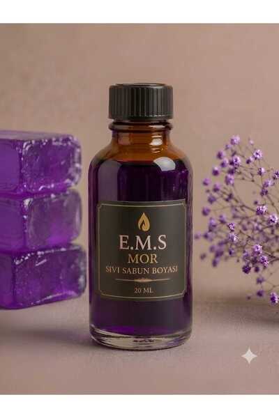 E.M.S AVM MOR SIVI SABUN BOYASI SABUN BAZI BOYASI 20 ML 1.KALİTE.