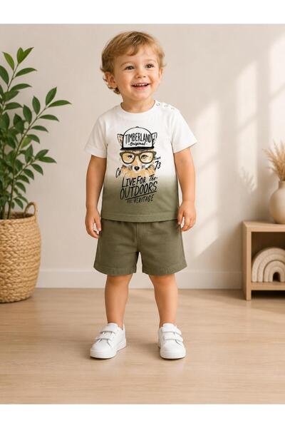 Organic Product DimpleBaby Tiny Explorer Baby Set with Shorts 0-24 Months