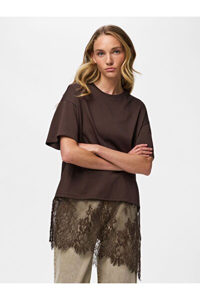 PIECES T-Shirt PCMAVE SPITZEN