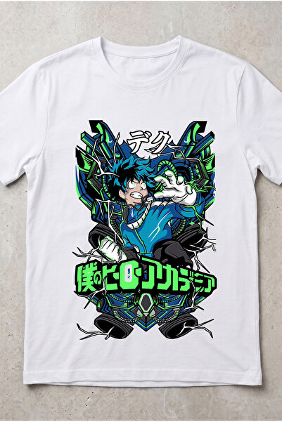 Silkensoul My Hero Academia Deku Anime Printed Standard Cut Unisex Tshirt