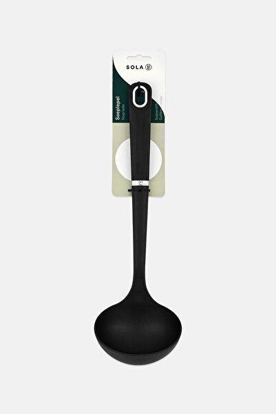 SOLA Silicone Soup Ladle, Black