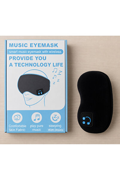 Generic Ultra Soft Light-Blocking Sleep Mask | Bluetooth Music Eye Mask for S...