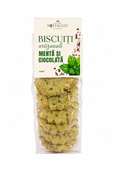 Nostalgic Store Biscuiți Artizanali cu Mentă și Ciocolată 90 g
