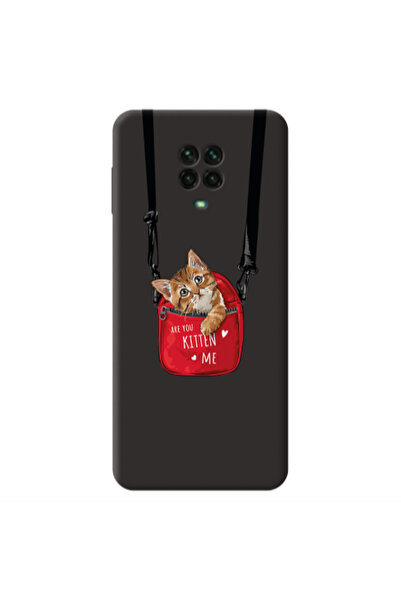 Other Xiaomi Redmi Note 9 Pro Kitten Me Black Colored Silicone TPU Θήκη