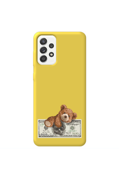 Other Samsung A72 Money Style Yellow Colored Silicone TPU Θήκη