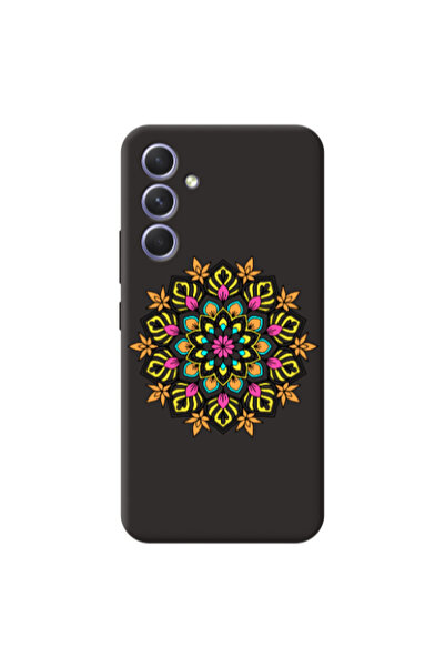 Other Samsung A56 Mandala D6 Black Colored Silicone TPU Θήκη