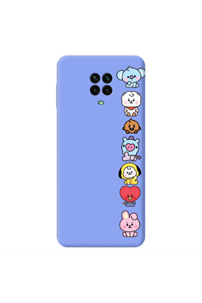 Other Xiaomi Redmi Note 9 Pro Lovely animals Light Purple Colored Silicone TP...