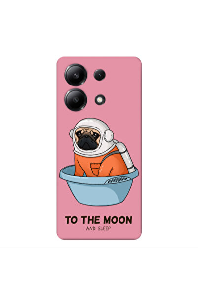 Other Xiaomi Redmi Note 13 4G To the moon Pink Colored Silicone TPU Θήκη