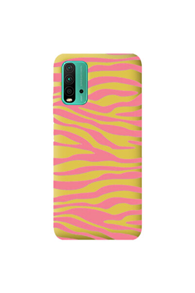 Other Xiaomi Poco M3 Pink Zebra Yellow Colored Silicone TPU Θήκη
