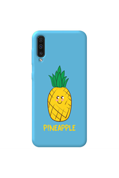 Other Samsung A70 Pineapple Blue Colored Silicone TPU Θήκη