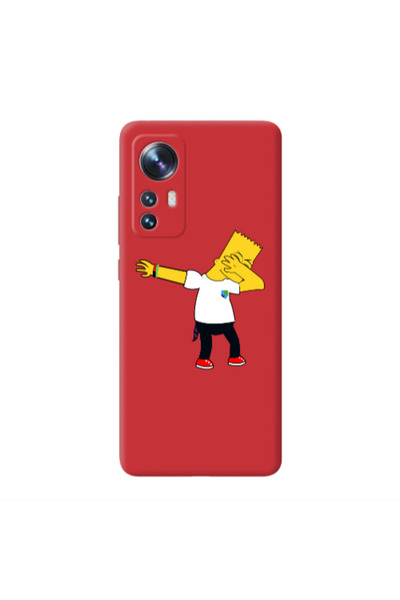 Other Xiaomi Mi 12 Pro Simpsons2 Red Colored Silicone TPU Θήκη