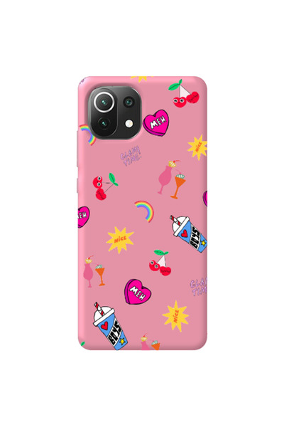Other Xiaomi Mi 11 Lite glam time Pink Colored Silicone TPU Θήκη