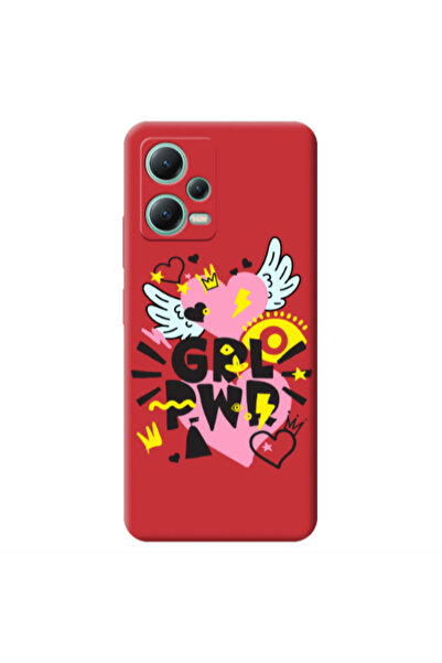Other Xiaomi Redmi Note 12 Pro 5G Grl Pwr Red Colored Silicone TPU Θήκη