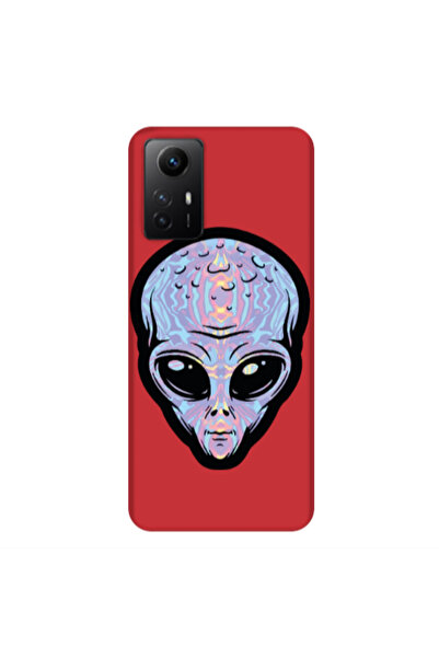 Other Xiaomi Redmi Note 12s Alien Red Colored Silicone TPU Θήκη